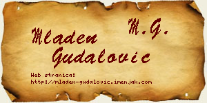 Mladen Gudalović vizit kartica